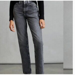 NWT! AG Jeans women’s Alexxis High Rise Vintage Straight Leg Faded Black Size 27